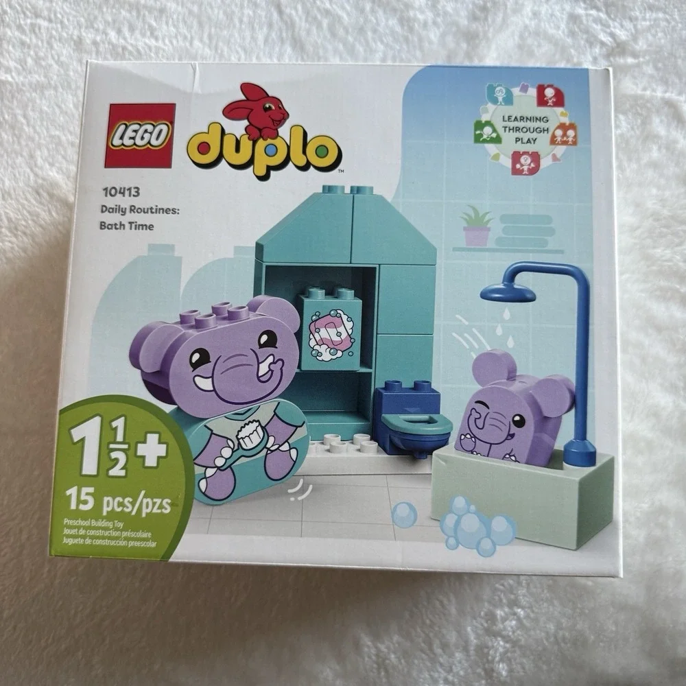 LEGO DUPLO 10413 Daily Routines: Bath Time - Toddler Lego‎ Bath Play Set 15 Pcs. - Picture 2 of 4